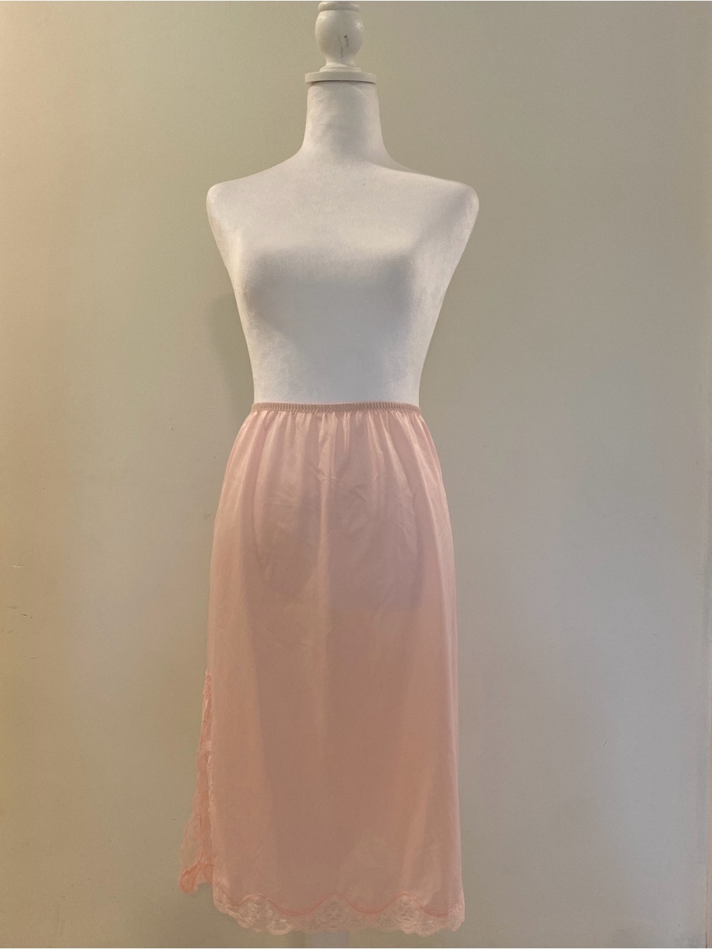 Vintage Light Pink Half Slip Skirt, Size M/L